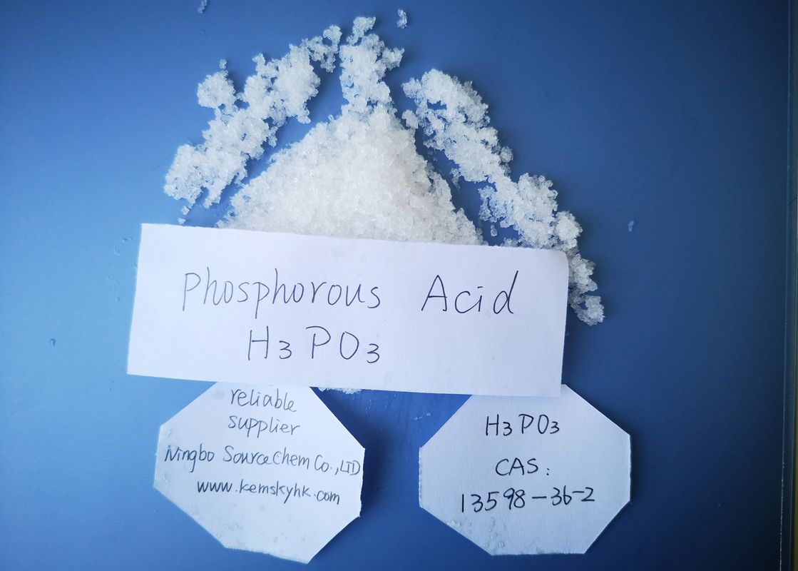 Colorless Crystal Phosphorous Acid CAS No 13598 36 2 H3PO3 For Reducing Agent