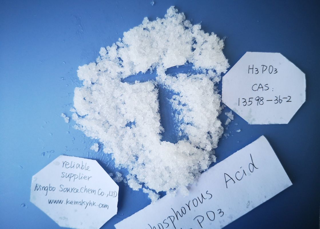 Reducing Agent H3O3P Phosphorous Acid 98.5% Purity Colorless Crystal CAS 13598 36 2