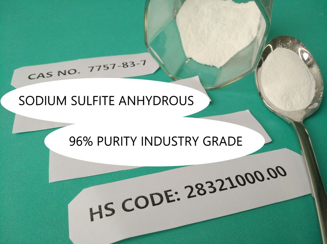 Na2SO3 97% Purity Sodium Sulfite Preservative Density 2.633 g /cm3 White Powder